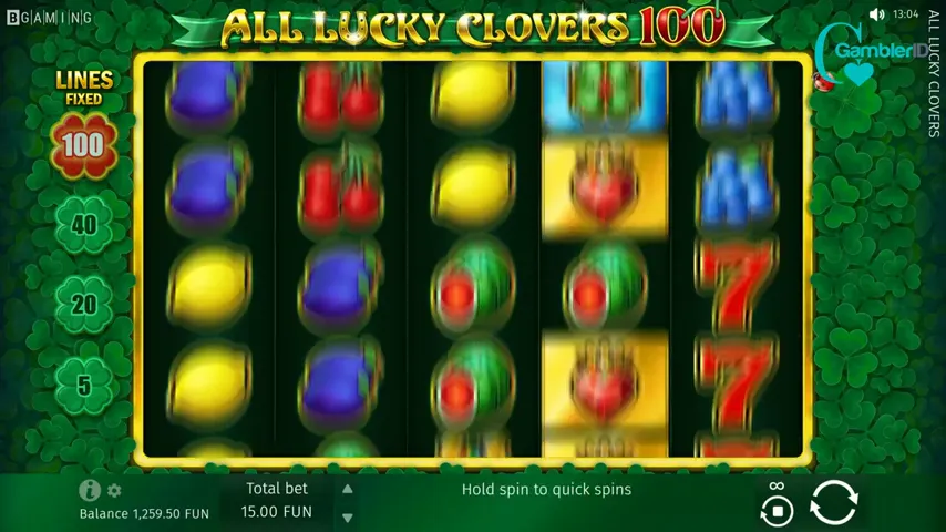 All Lucky Clovers 100 — capture