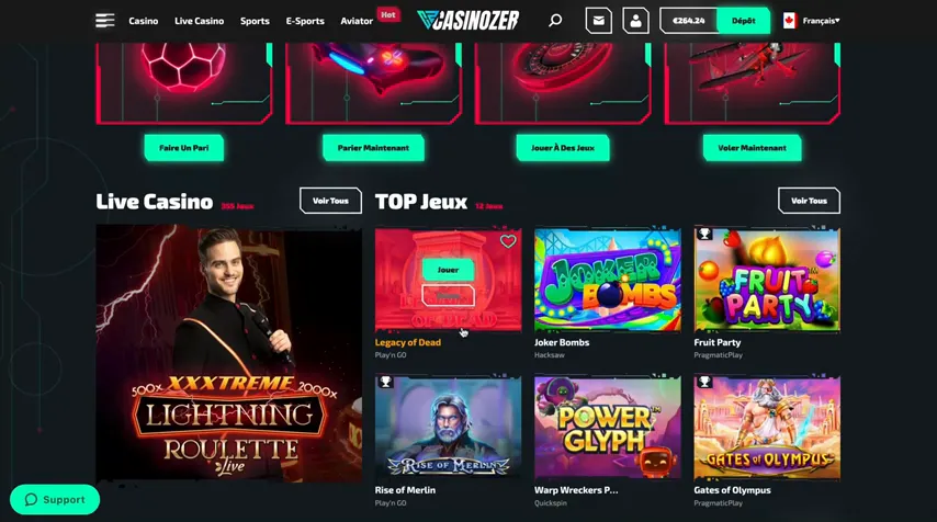 Casinozer — capture